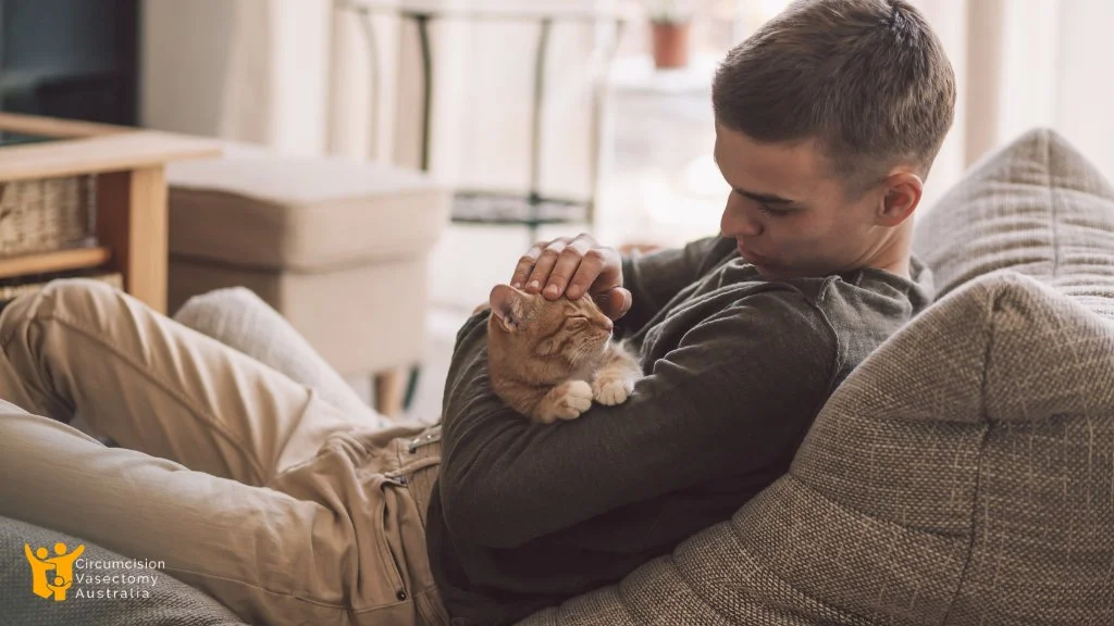Boy with cat
